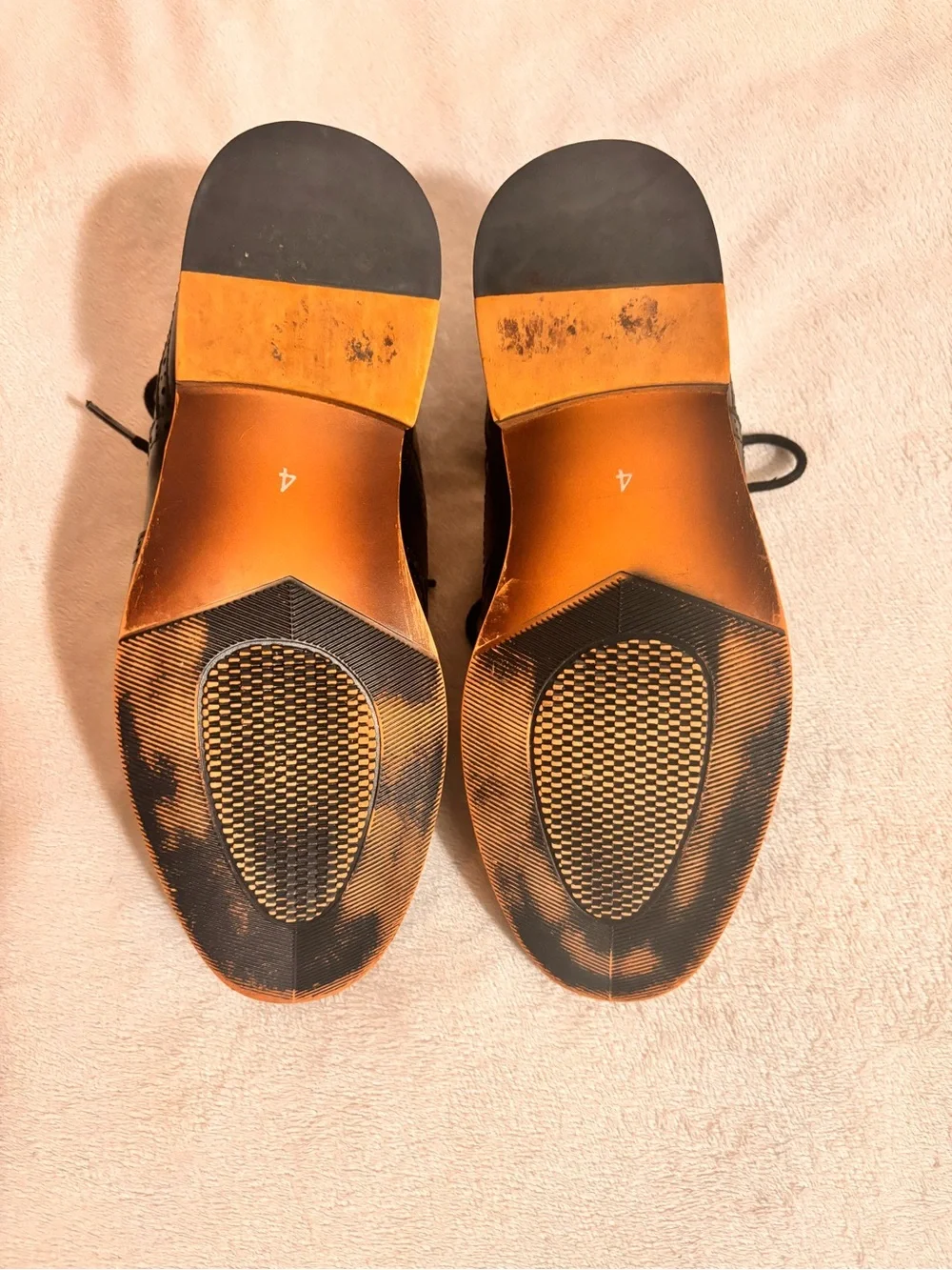 Bruno Marc Big Kids Classic Oxford Formal Wingtip Classy Dress Shoes size 4.